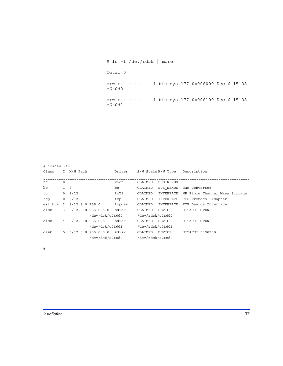 Example | HP XP12000 User Manual | Page 35 / 82