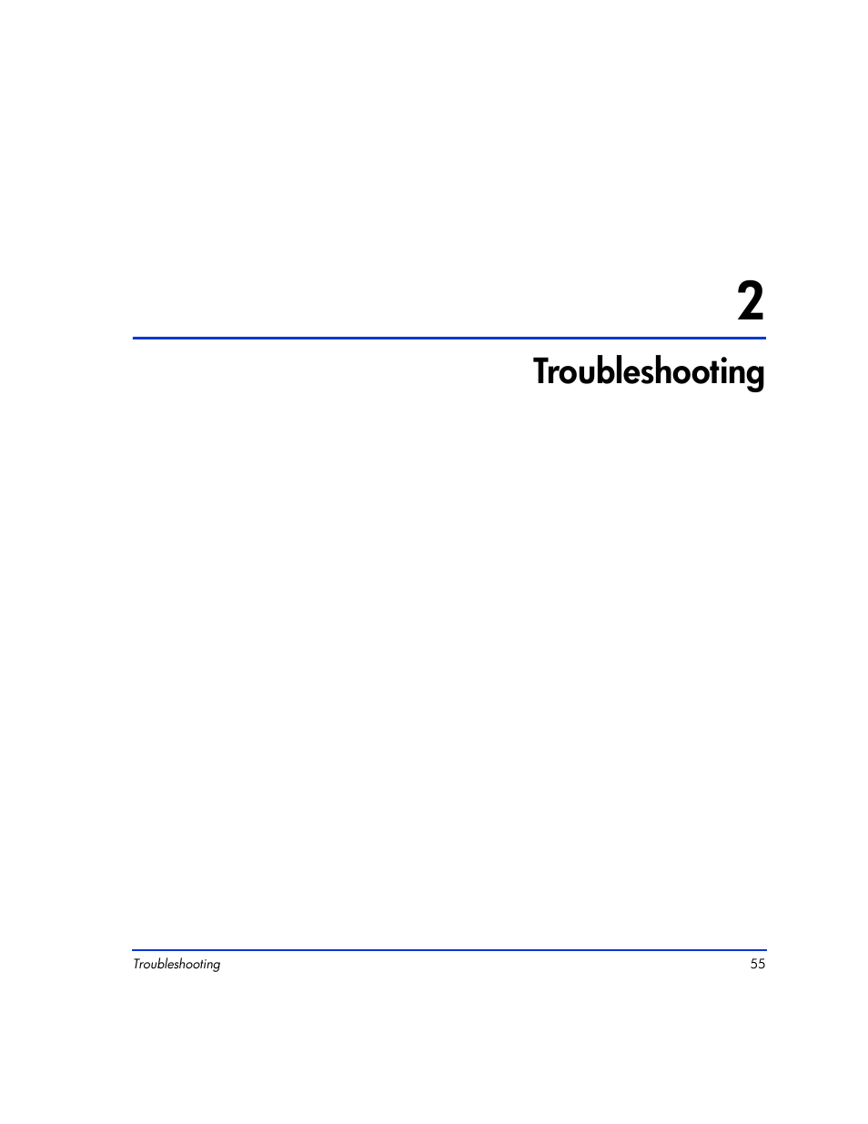 2 troubleshooting, Troubleshooting 55, Troubleshooting | HP XP12000 User Manual | Page 53 / 82
