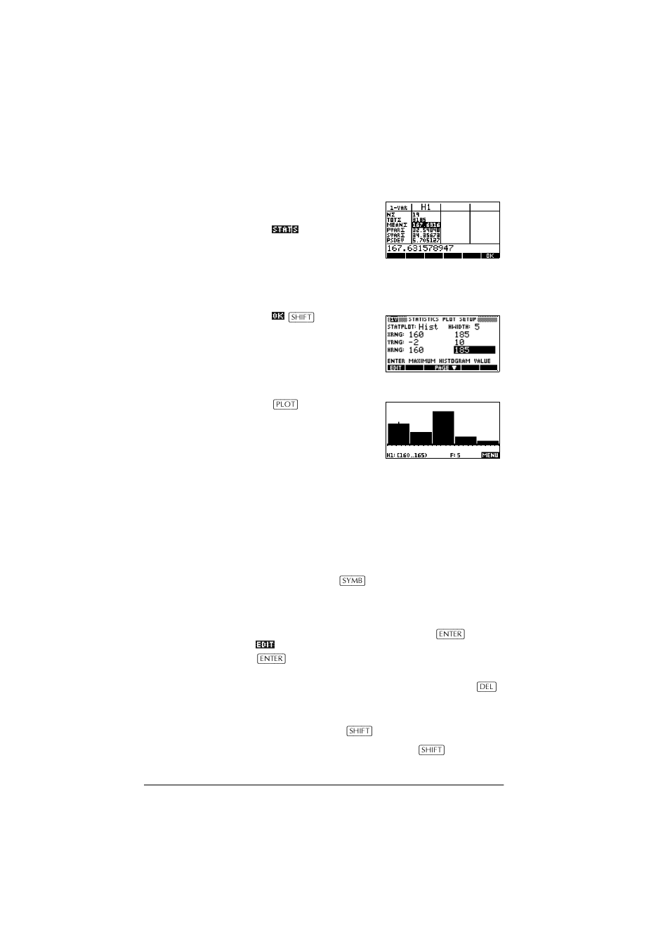 Save data, Edit a data set, Delete data | HP 39g+ User Manual | Page 102 / 288