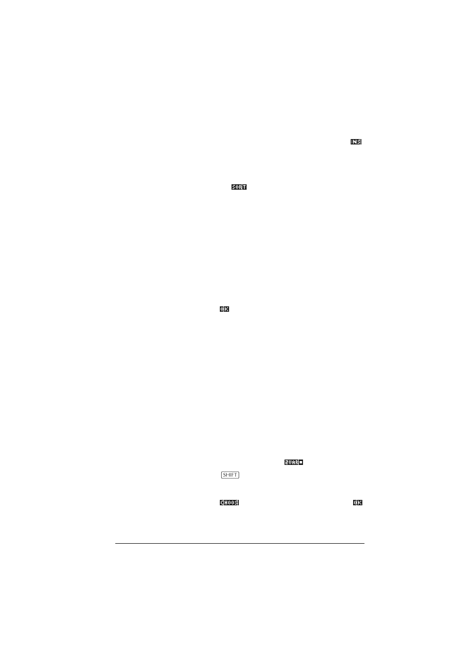 Defining a regression model (2var), Insert data, Sort data values | HP 39g+ User Manual | Page 103 / 288