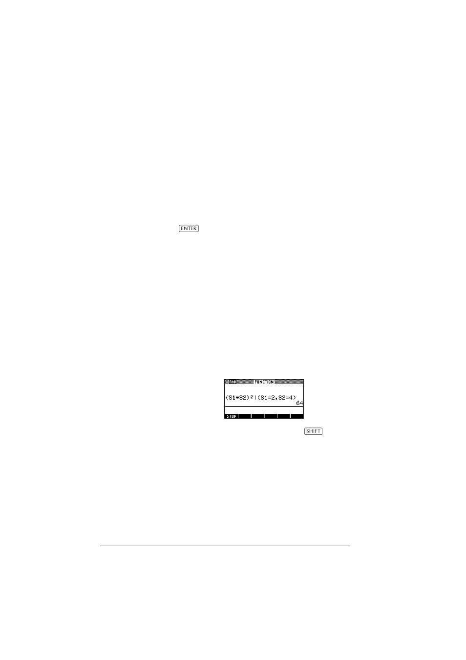 Symbolic calculations, Symbolic calculations in the function aplet | HP 39g+ User Manual | Page 158 / 288