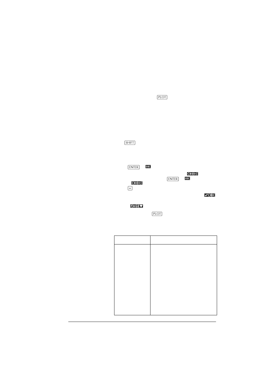 About the plot view, Setting up the plot (plot view setup), Plot view settings | HP 39g+ User Manual | Page 45 / 288