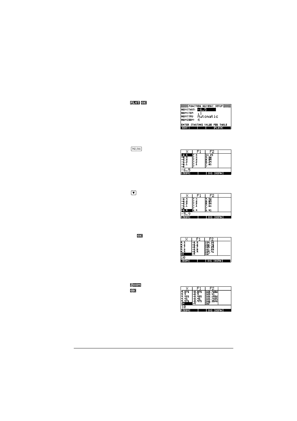 Explore the table | HP 39g+ User Manual | Page 67 / 288