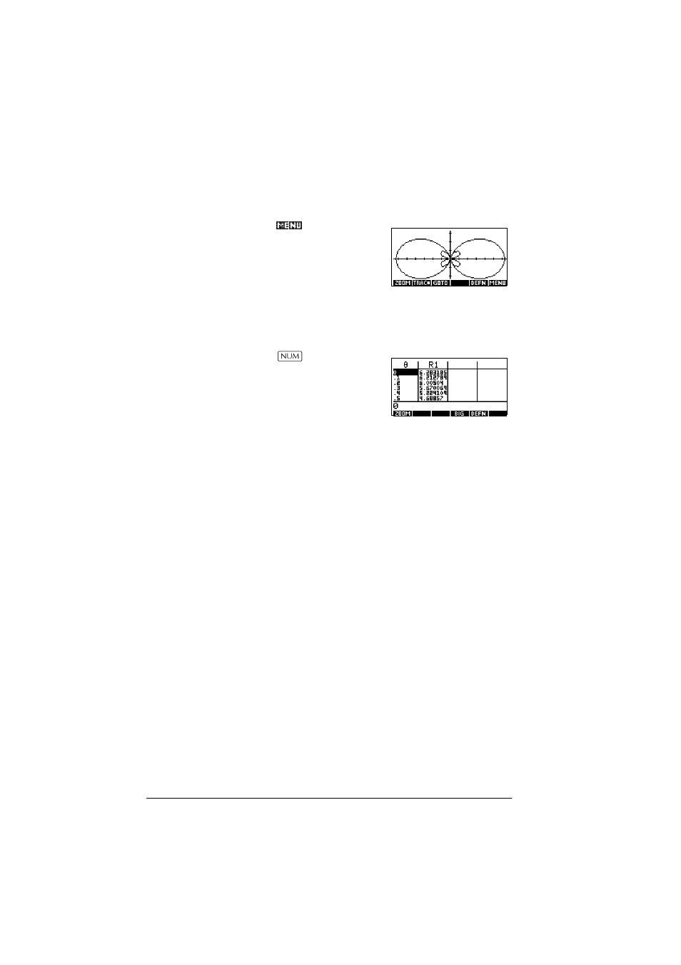 Explore the graph, Display the numbers | HP 39g+ User Manual | Page 78 / 288