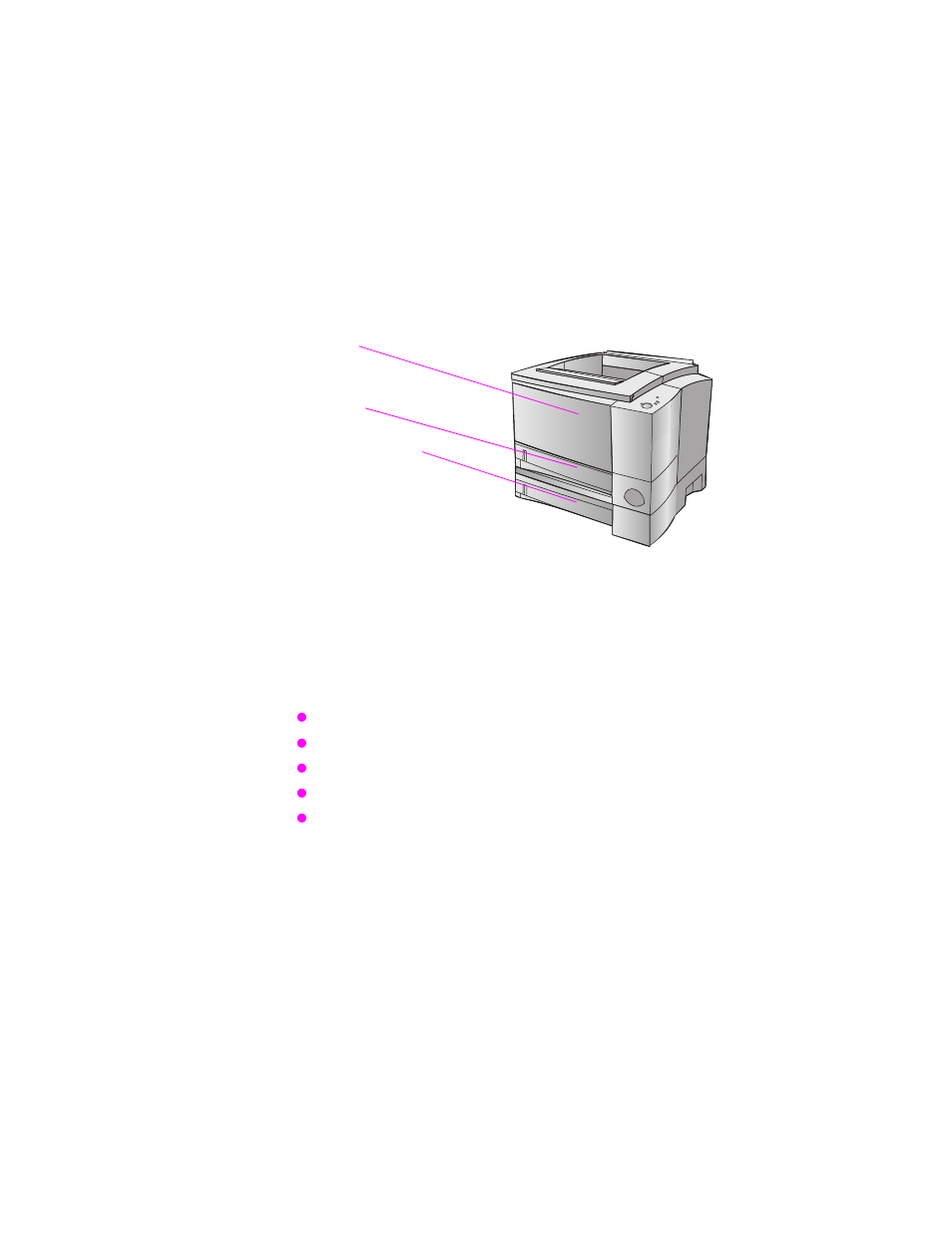 Media input options, Tray 1 media sizes | HP 2100 TN User Manual | Page 41 / 184