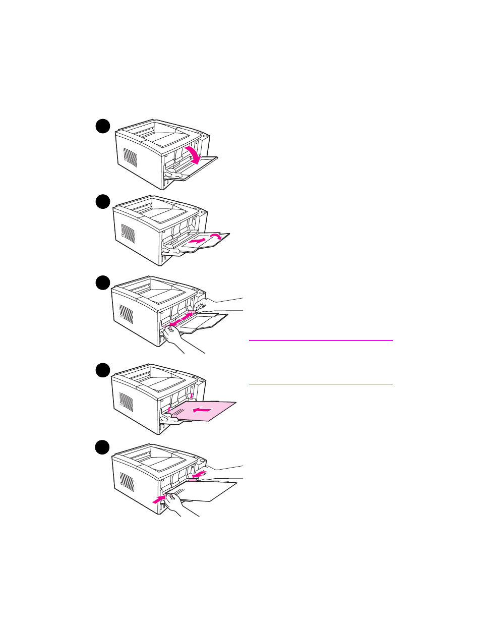 Loading media into tray 1 | HP 2100 TN User Manual | Page 43 / 184