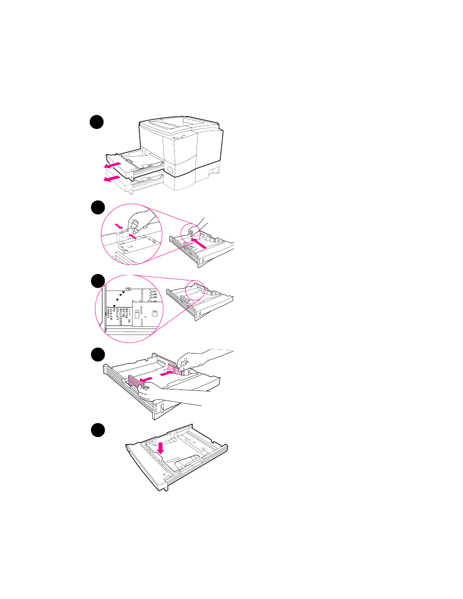 Changing paper size in tray 2 or optional tray 3, Printing on both sides of media (manual duplexing) | HP 2100 TN User Manual | Page 45 / 184