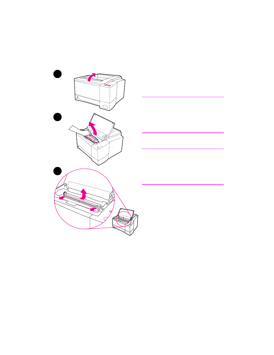 Image defect examples, Paper jam: toner cartridge area | HP 2100 TN User Manual | Page 98 / 184