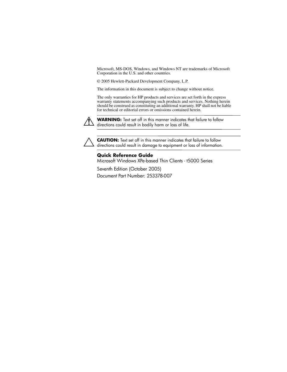 HP T5000 User Manual | Page 2 / 41