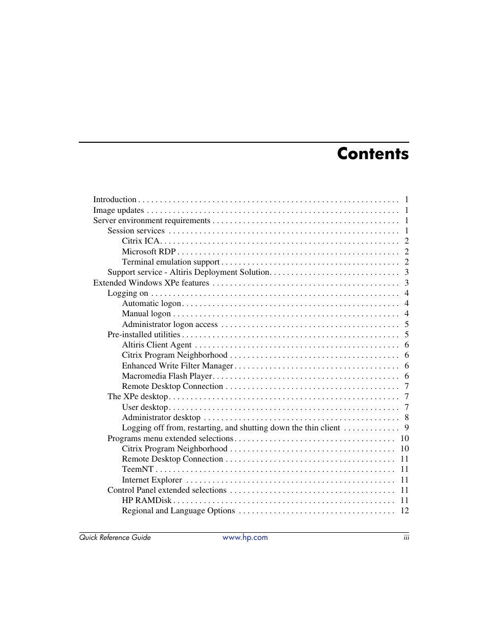 HP T5000 User Manual | Page 3 / 41