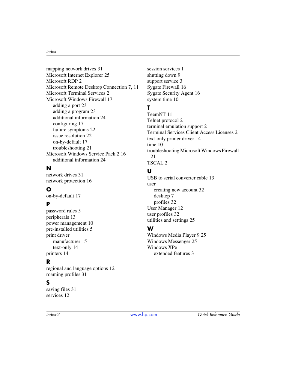 HP T5000 User Manual | Page 41 / 41