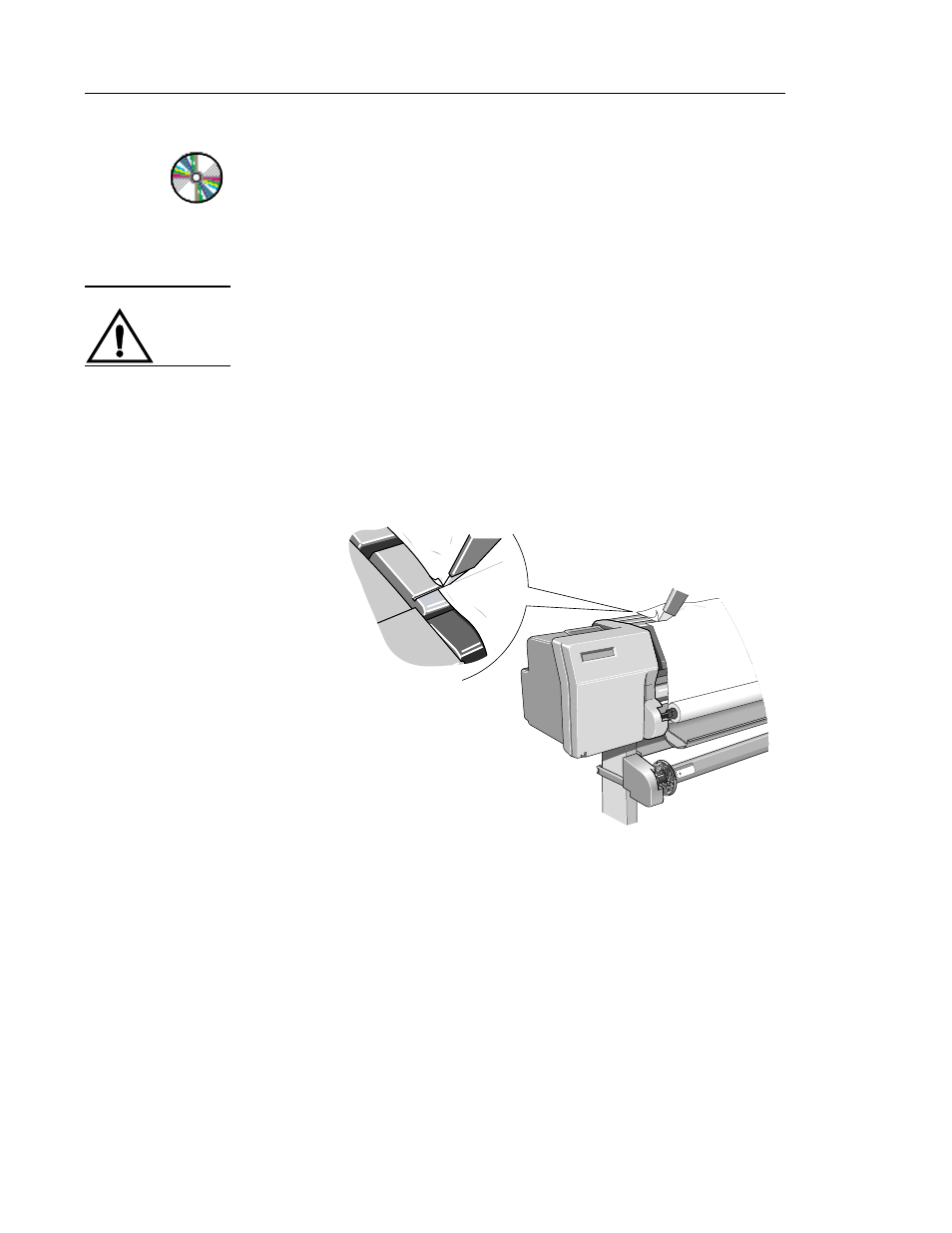 Loading roll media | HP 3000CP User Manual | Page 65 / 342