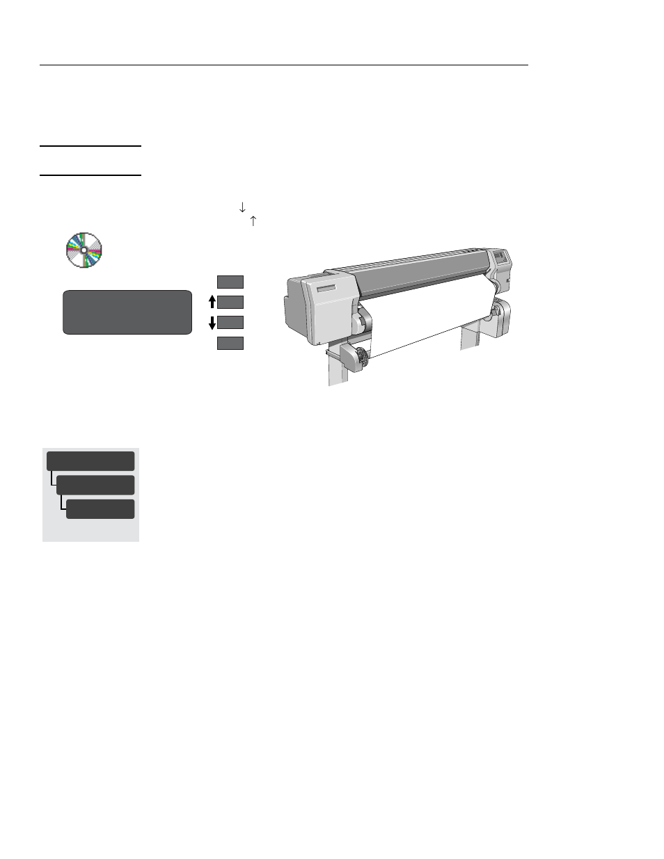 Take up reel loading | HP 3000CP User Manual | Page 72 / 342