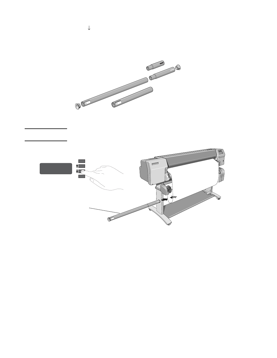 Media weight, Working with media take up reel loading 3-25 | HP 3000CP User Manual | Page 77 / 342