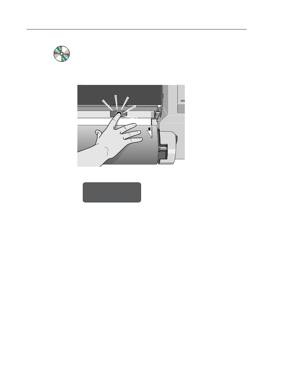 Removing a roll from the printer | HP 3000CP User Manual | Page 83 / 342
