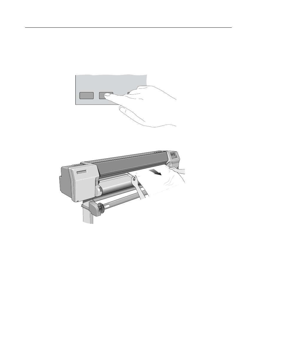 Unloading sheet media | HP 3000CP User Manual | Page 95 / 342