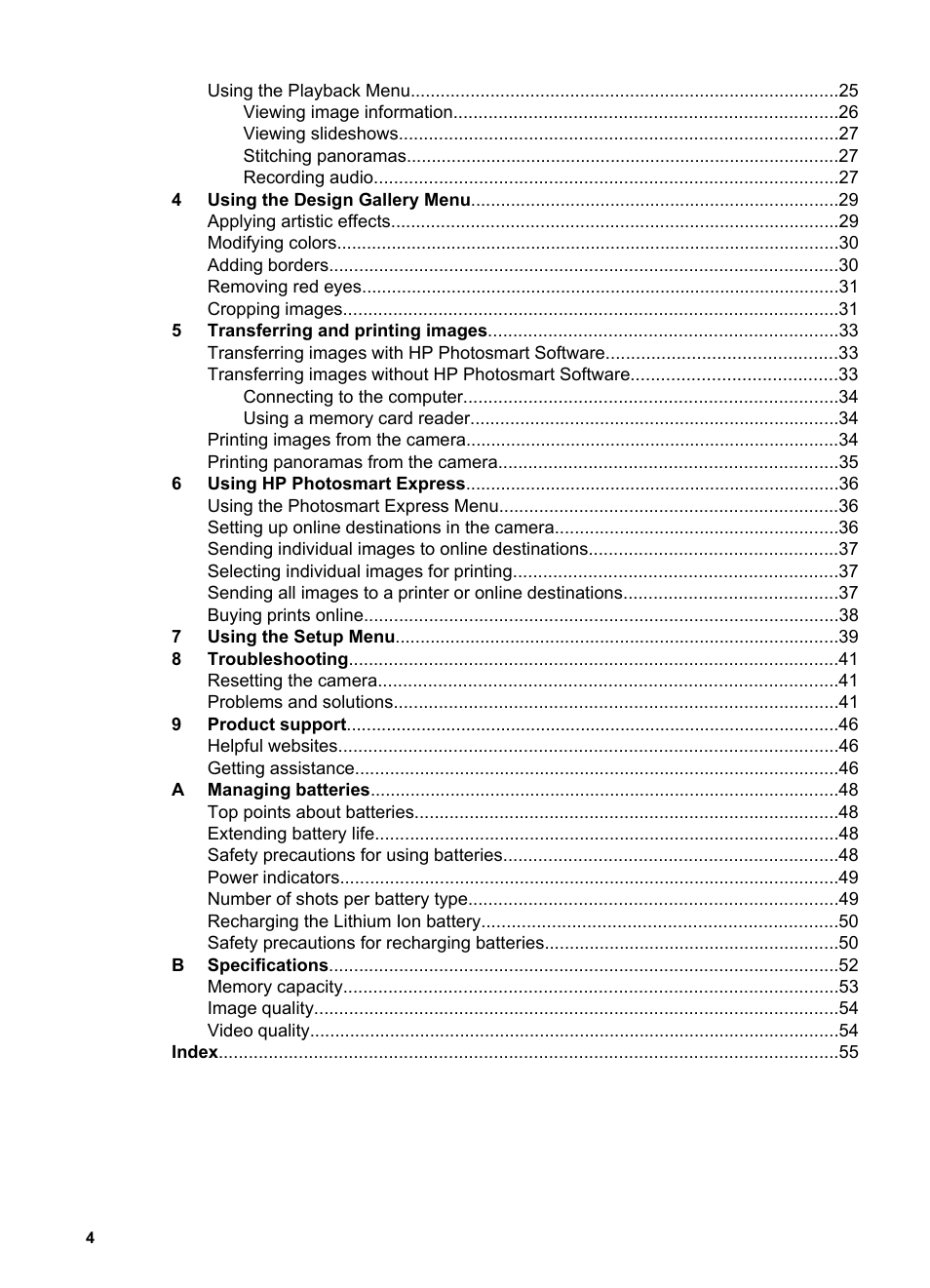 HP R725 User Manual | Page 4 / 56