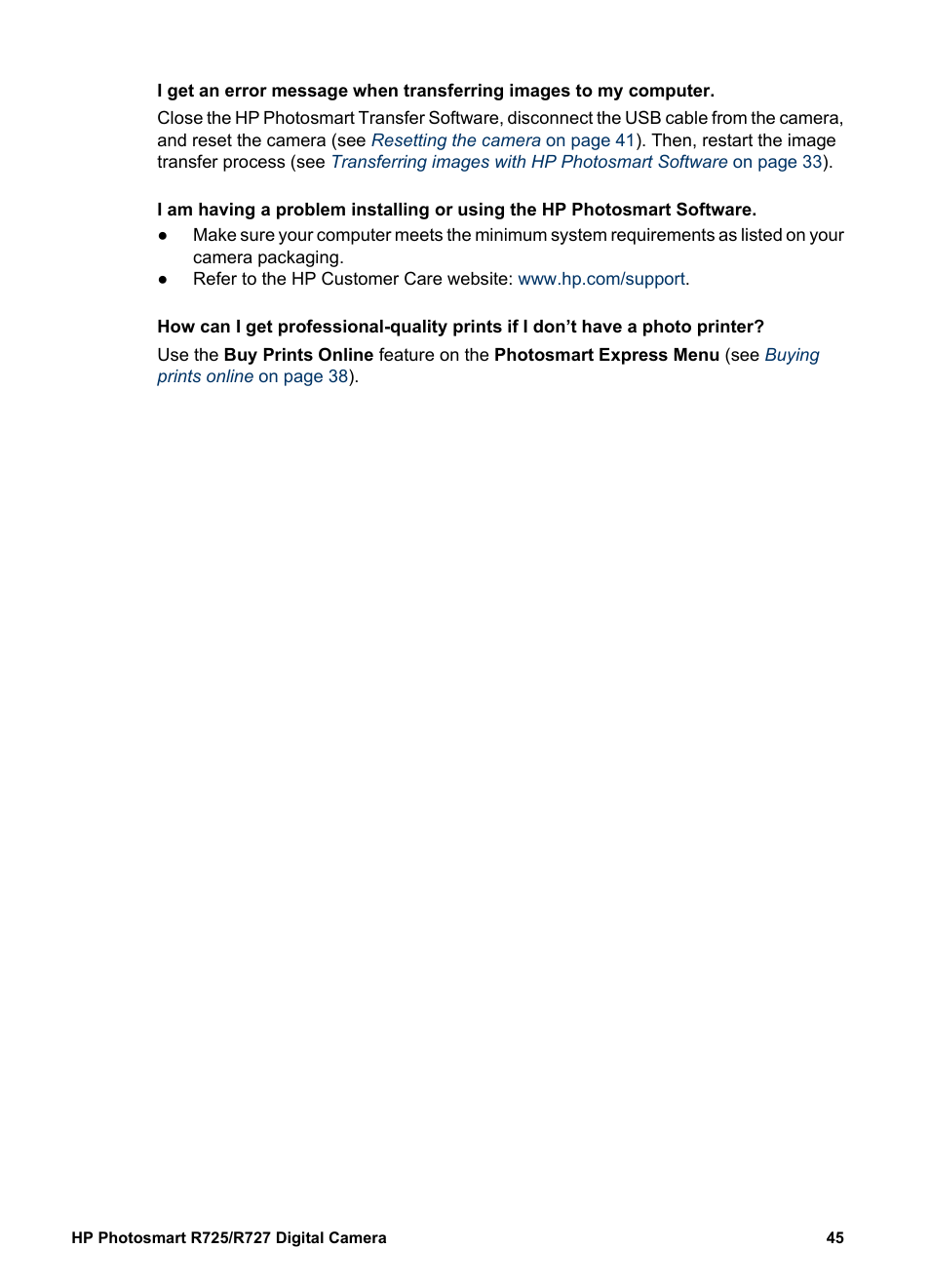 HP R725 User Manual | Page 45 / 56