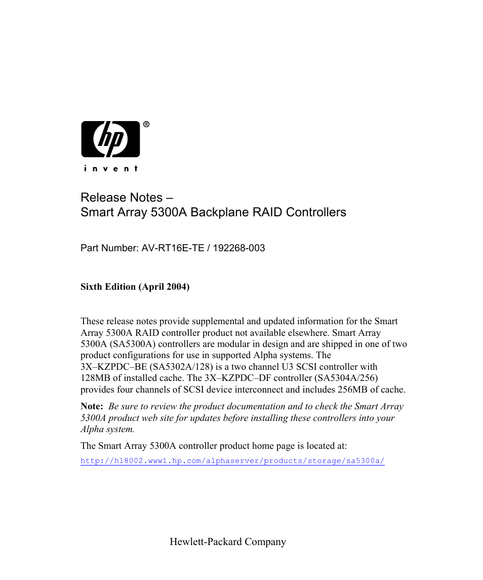 HP 5300A User Manual | 19 pages