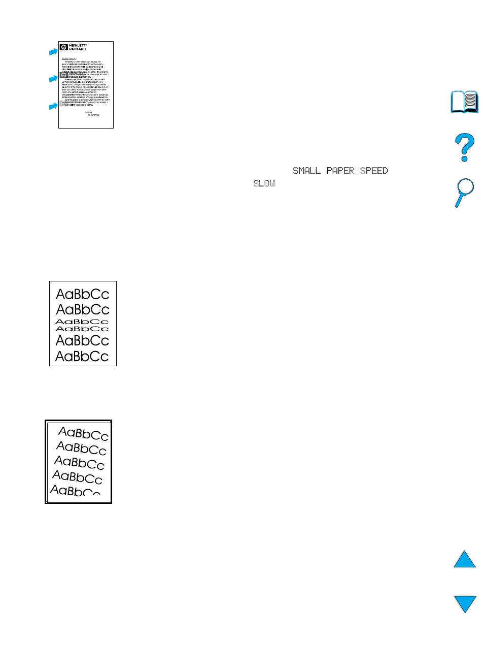 Repeating image, Misformed characters, See “misformed characters | Page skew | HP 4100TN User Manual | Page 136 / 278