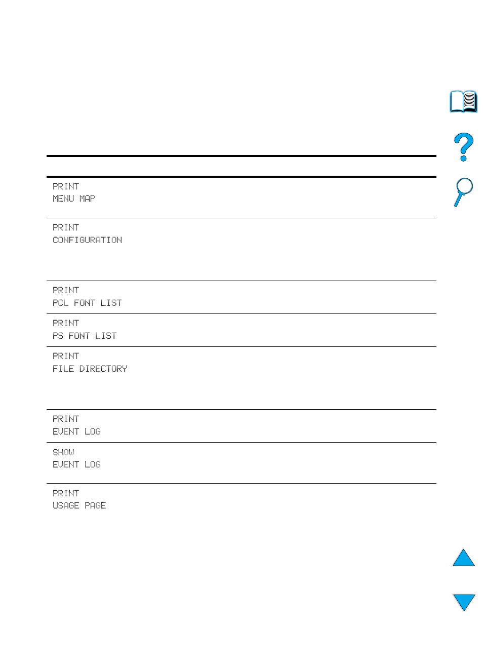 Information menu | HP 4100TN User Manual | Page 210 / 278