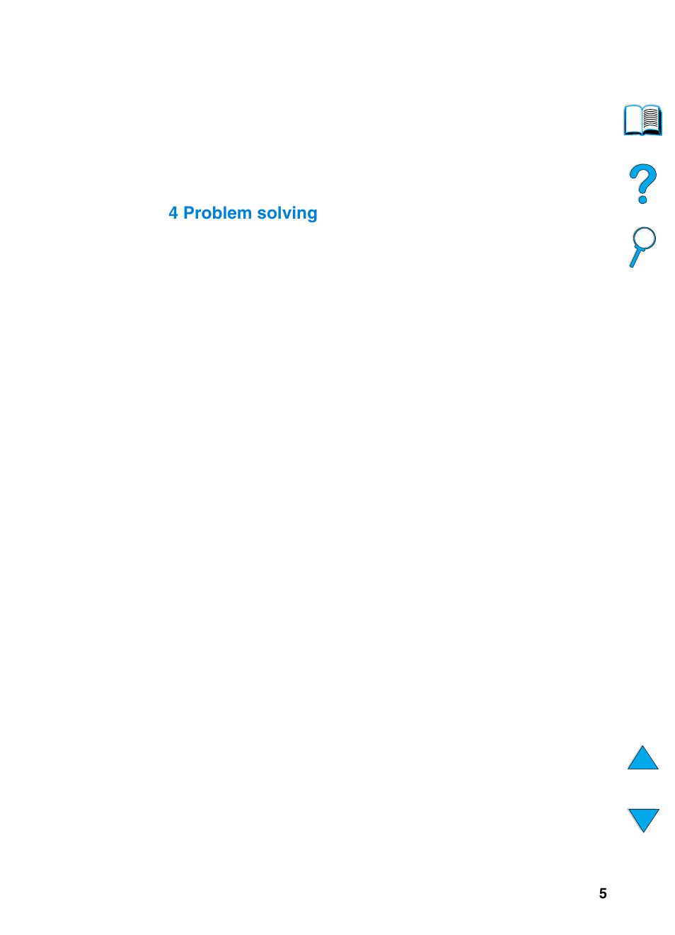 4 problem solving | HP 4100TN User Manual | Page 7 / 278