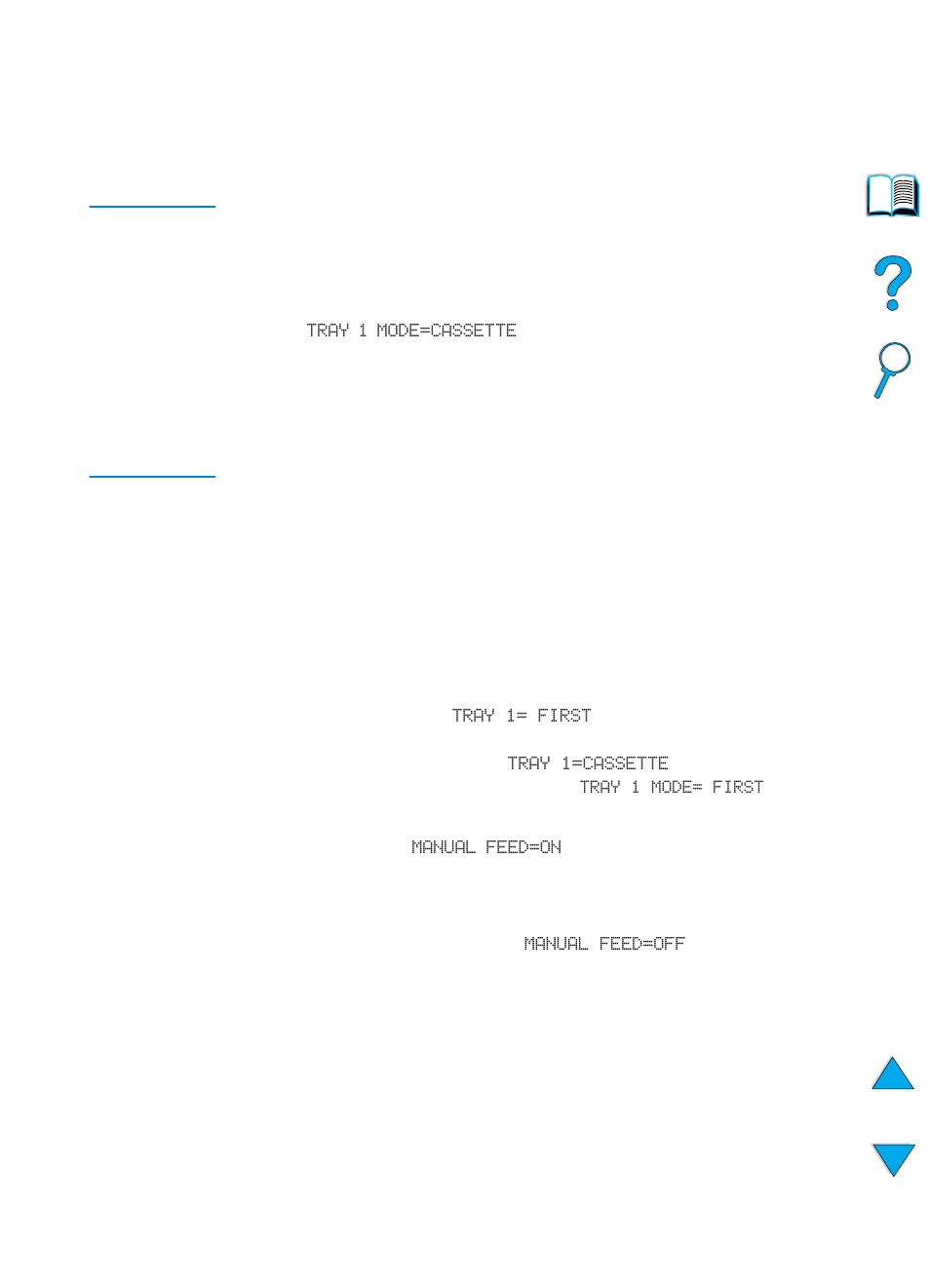 Manually feeding paper from tray 1 | HP 4100TN User Manual | Page 73 / 278