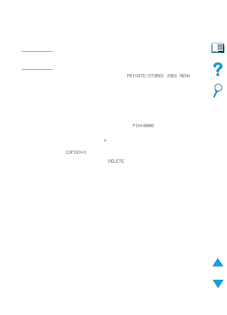 Deleting a private job | HP 4100TN User Manual | Page 79 / 278