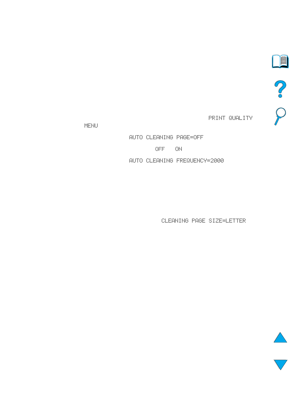 Running the cleaning page automatically | HP 4100TN User Manual | Page 94 / 278