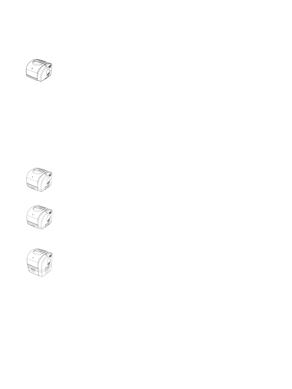 Printer configurations | HP 2500n User Manual | Page 12 / 152