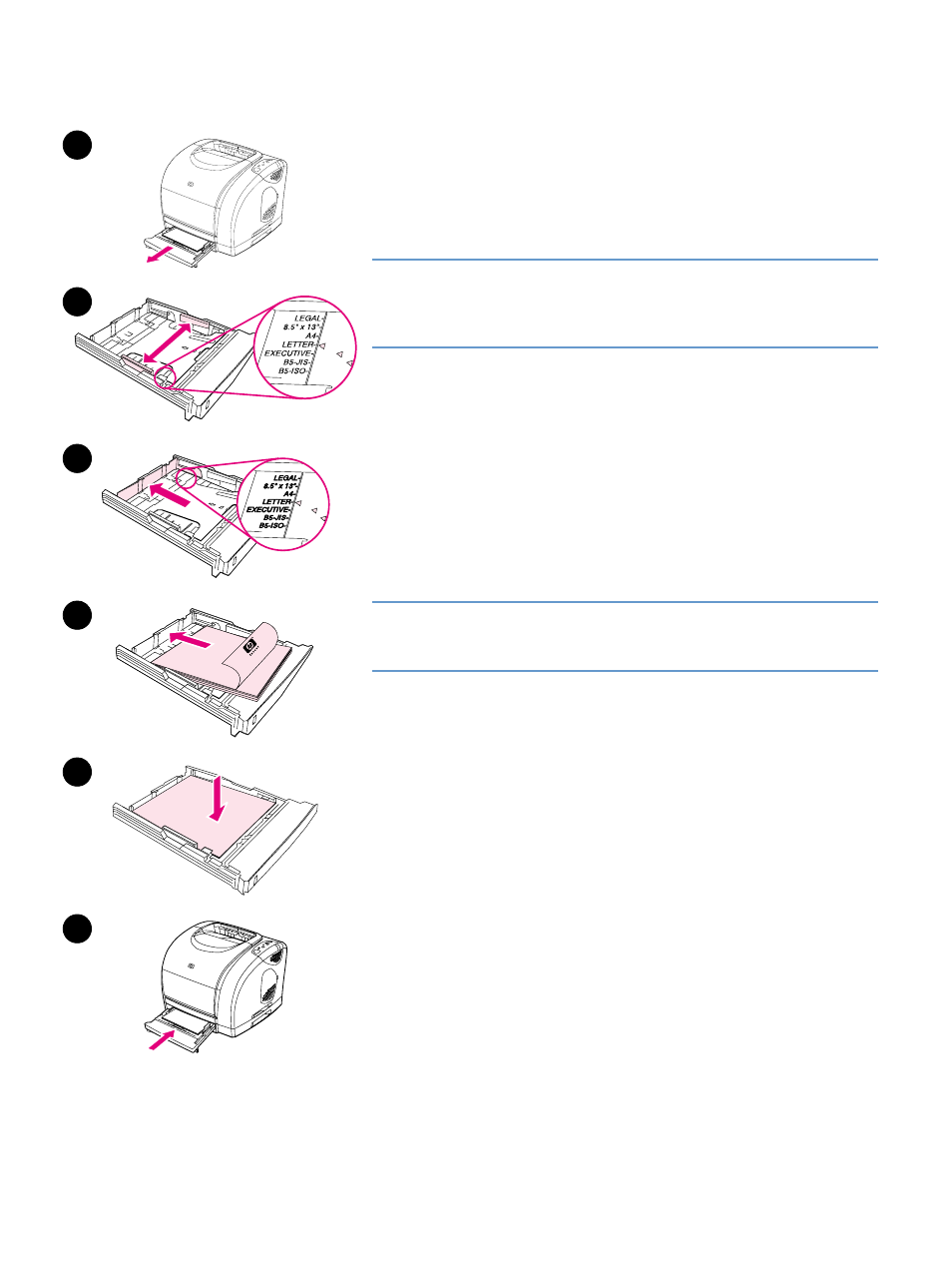 Loading optional tray2, Loading optional tray 2 | HP 2500n User Manual | Page 34 / 152