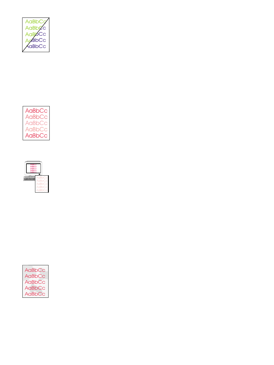 Missing or incorrect color, Color prints inconsistently, Colors do not match | Color pages have inconsistent finish | HP 2500n User Manual | Page 90 / 152