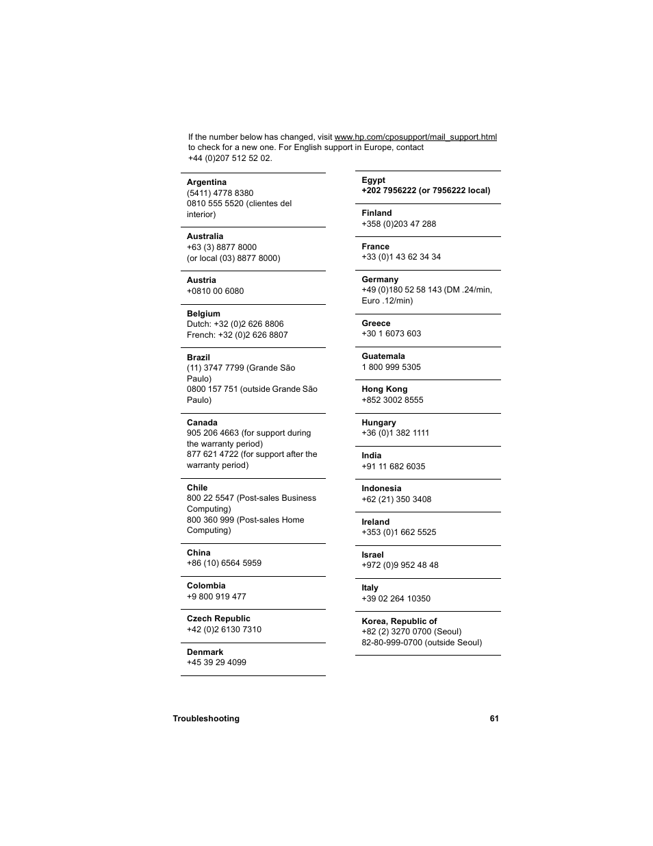 HP 612 User Manual | Page 69 / 84