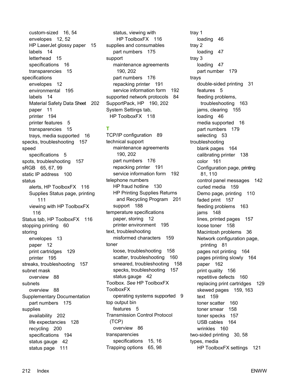 HP 2605dtn User Manual | Page 224 / 228