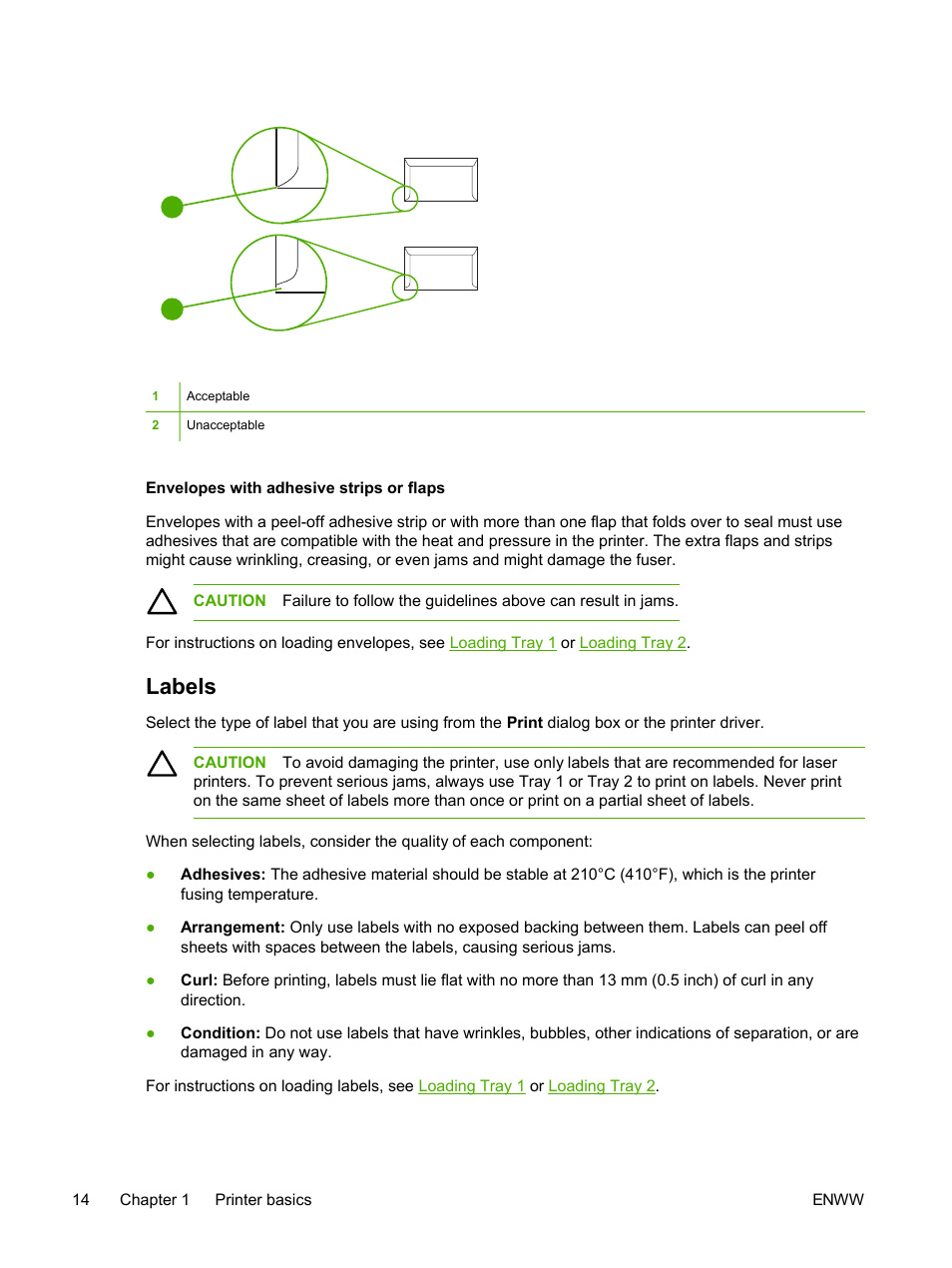 Labels | HP 2605dtn User Manual | Page 26 / 228