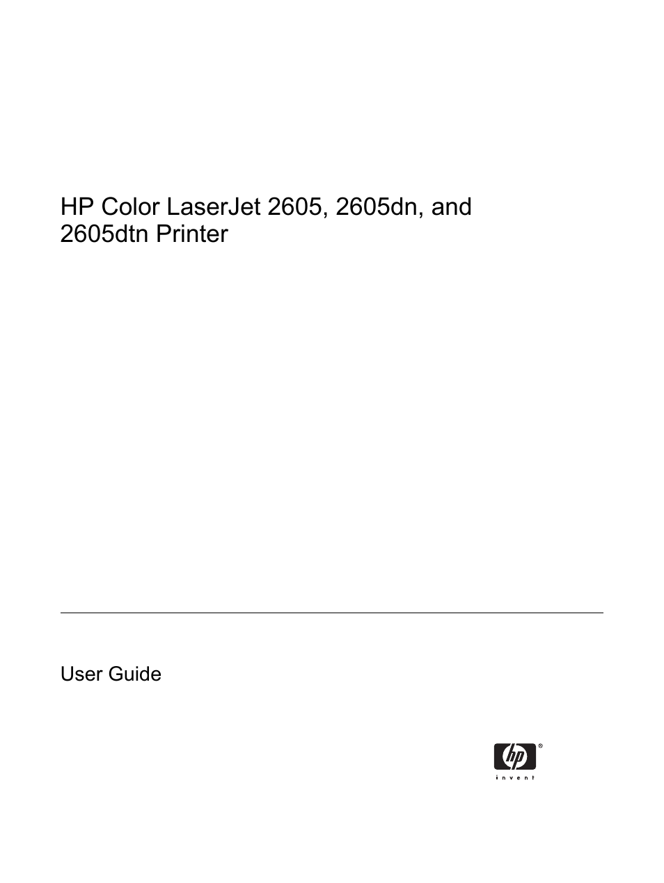 HP 2605dtn User Manual | Page 3 / 228