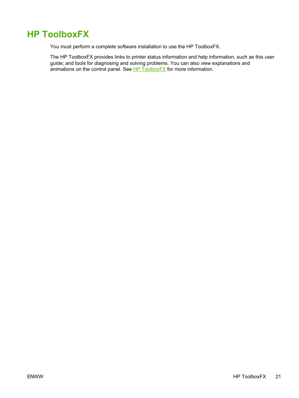 Hp toolboxfx | HP 2605dtn User Manual | Page 33 / 228