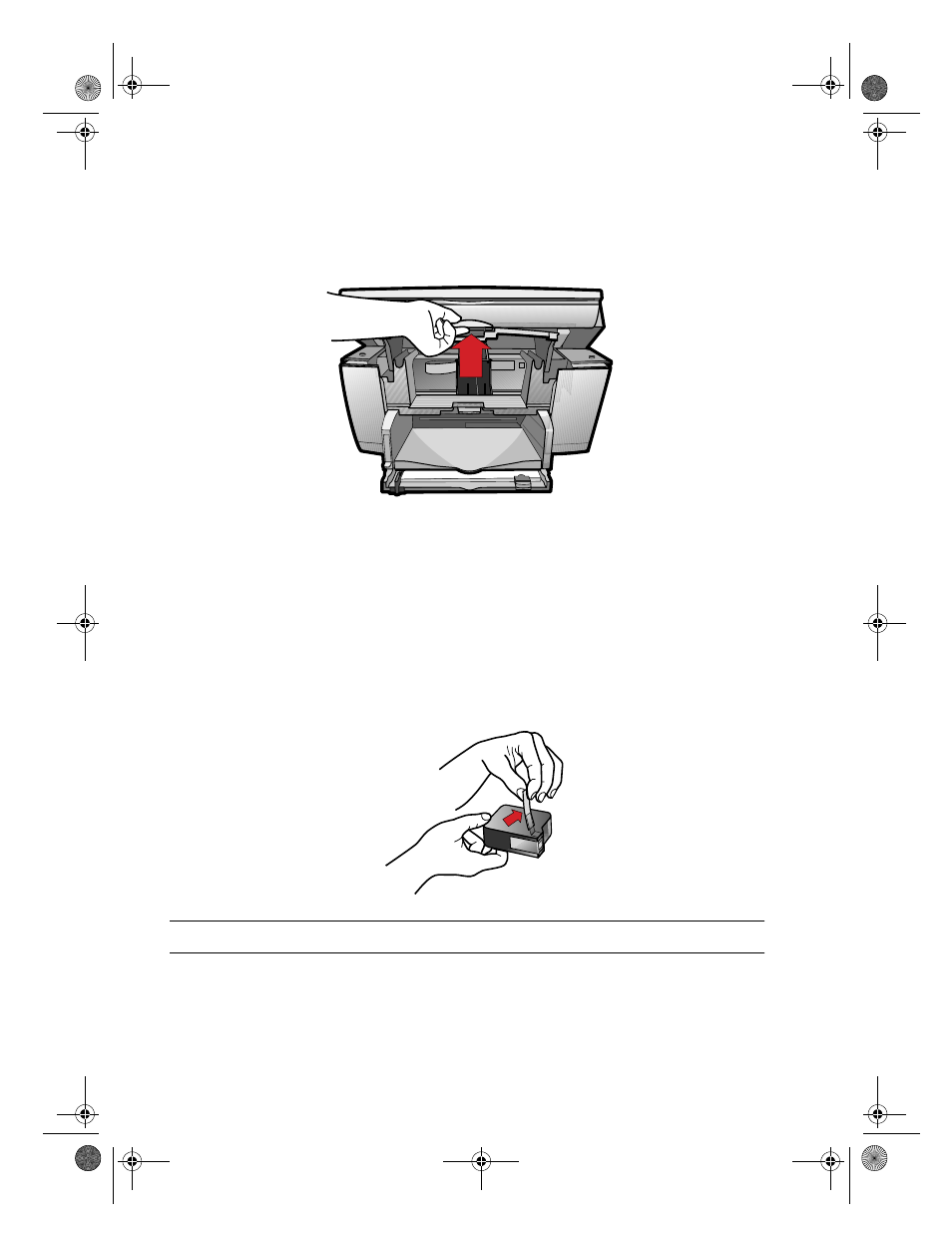 Step 4 — install print cartridges, 4 raise both latches on the carriage | HP Color Copier User Manual | Page 15 / 57