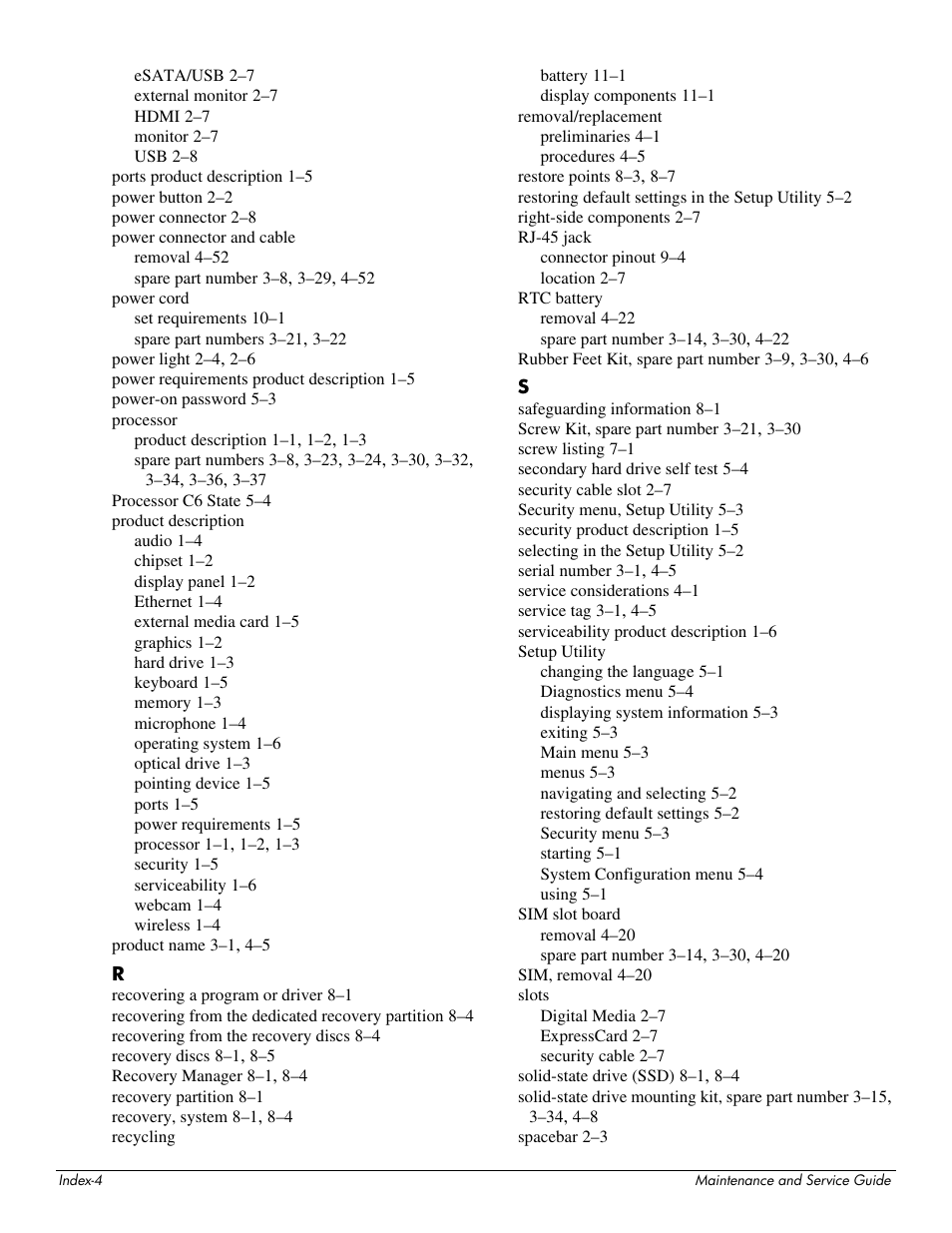 HP DV3 User Manual | Page 180 / 182