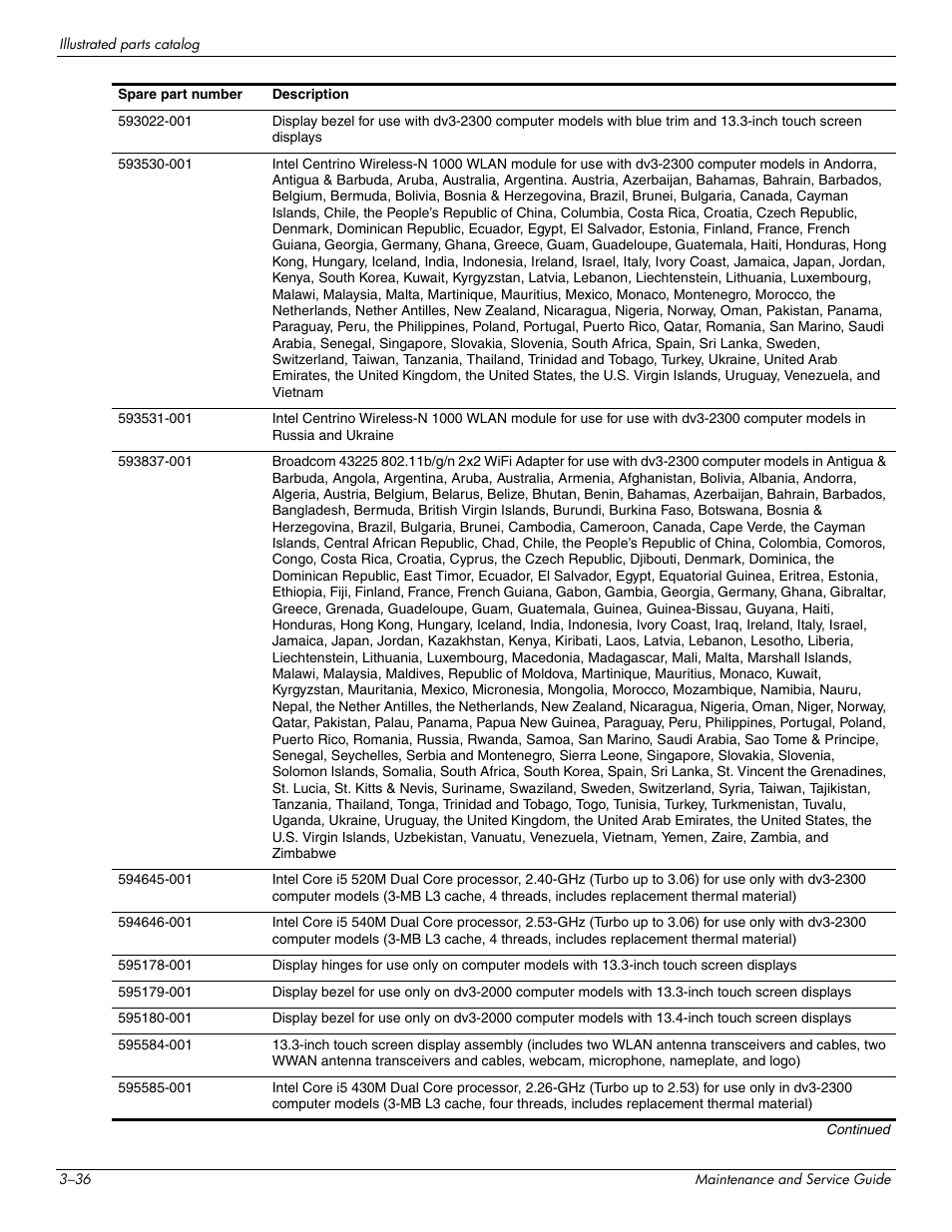 HP DV3 User Manual | Page 60 / 182