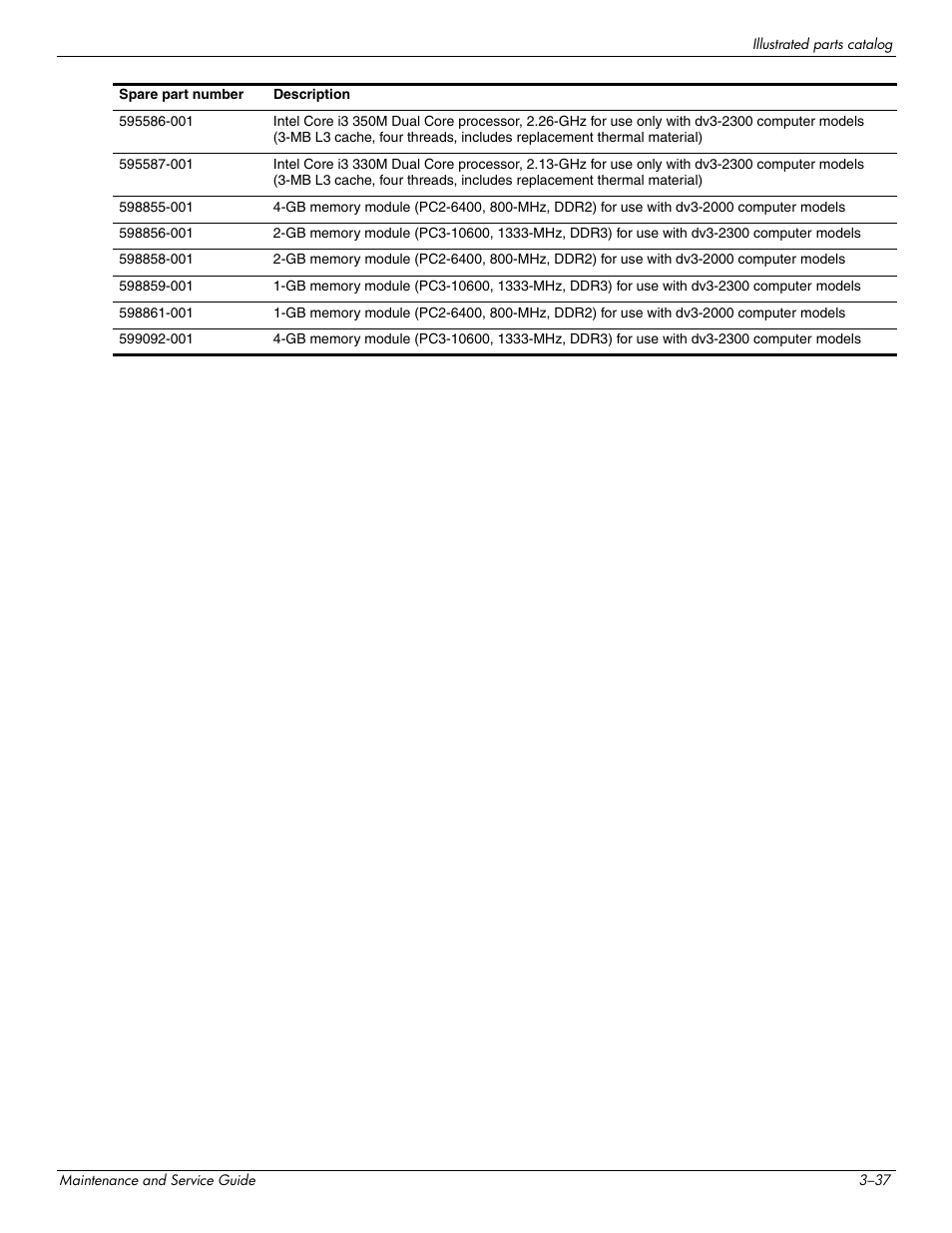 HP DV3 User Manual | Page 61 / 182