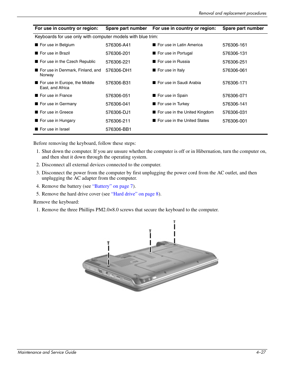 HP DV3 User Manual | Page 89 / 182