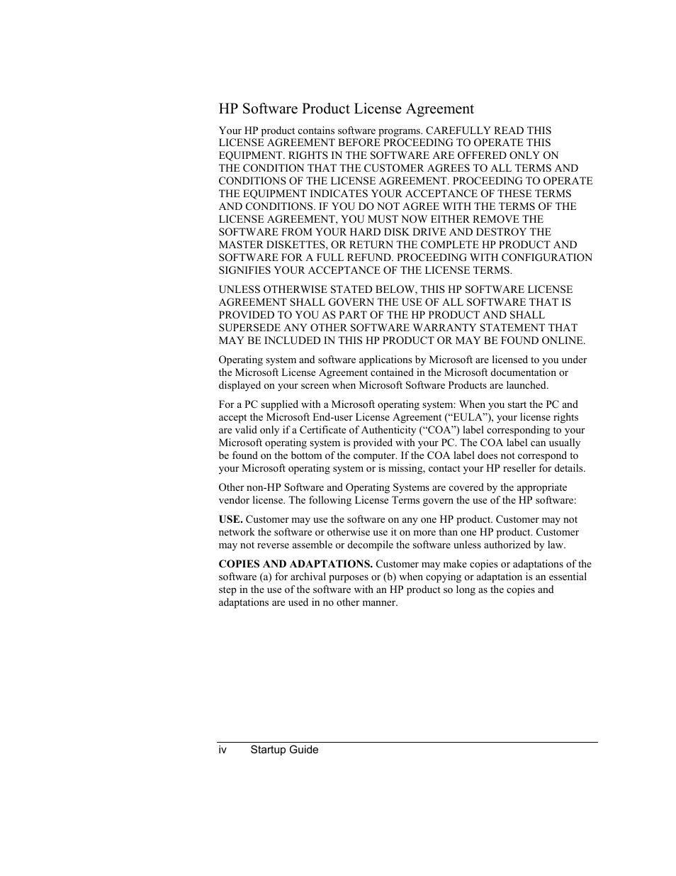 Hp software product license agreement | HP Notebook PC User Manual | Page 4 / 41