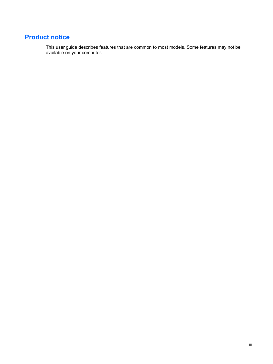 Product notice | HP Power Management System User Manual | Page 3 / 32