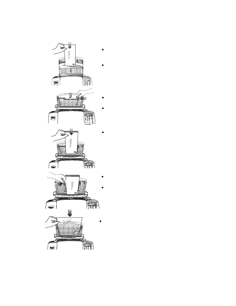 Loading a single envelope, Loading multiple envelopes, Loading transparencies | HP Series 700 User Manual | Page 8 / 40