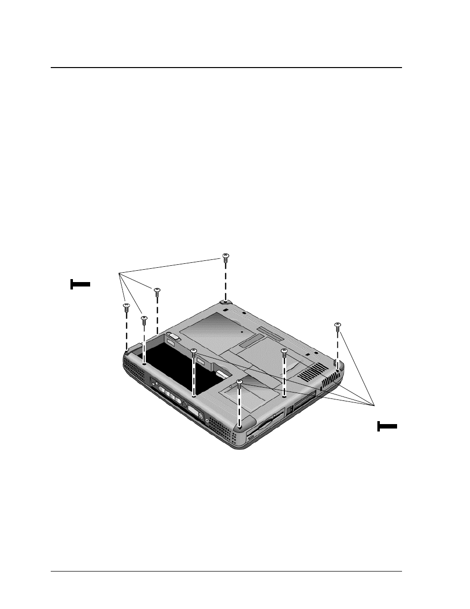 Removing the top case, Hp authorized service providers only) | HP XE3 User Manual | Page 48 / 116