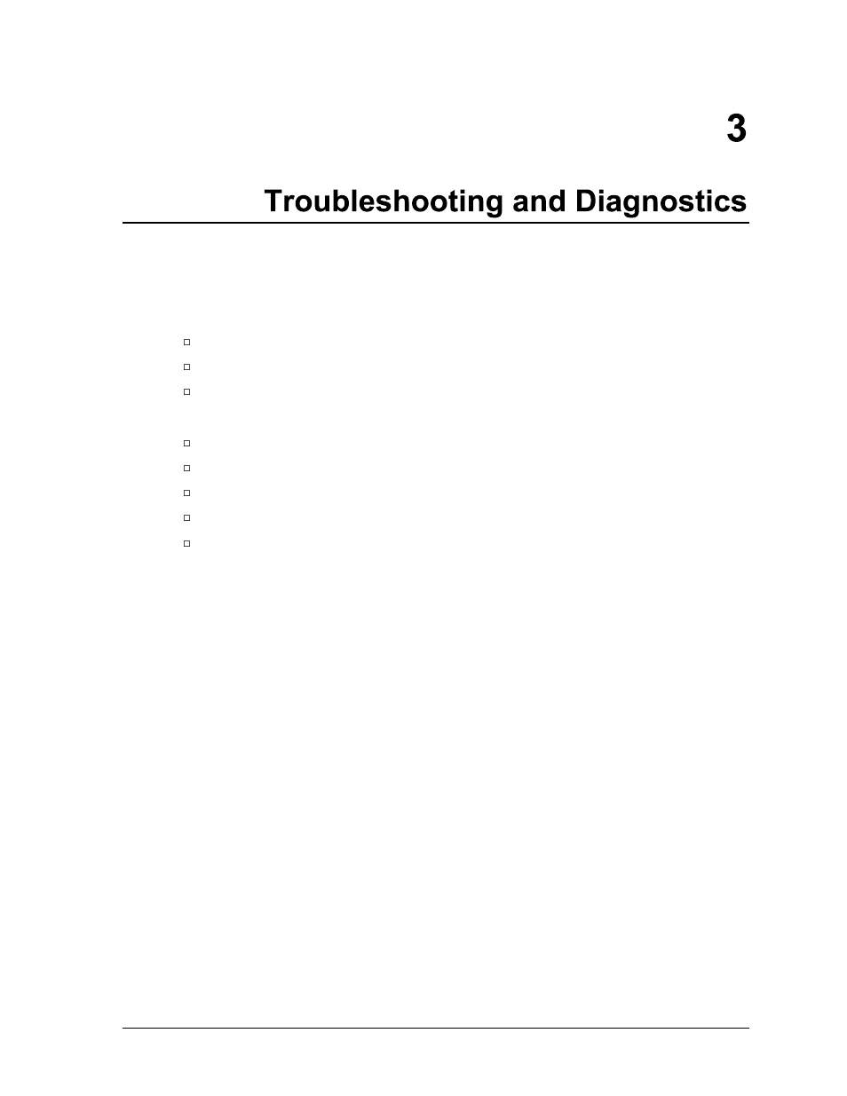 Troubleshooting the problem (page 3-3), Verifying the repair (page 3-3), Diagtools diagnostic program (page 3-17) | Power-on self-test (page 3-24), Desktop management interface (page 3-28), Bios setup utility (page 3-30) | HP XE3 User Manual | Page 71 / 116