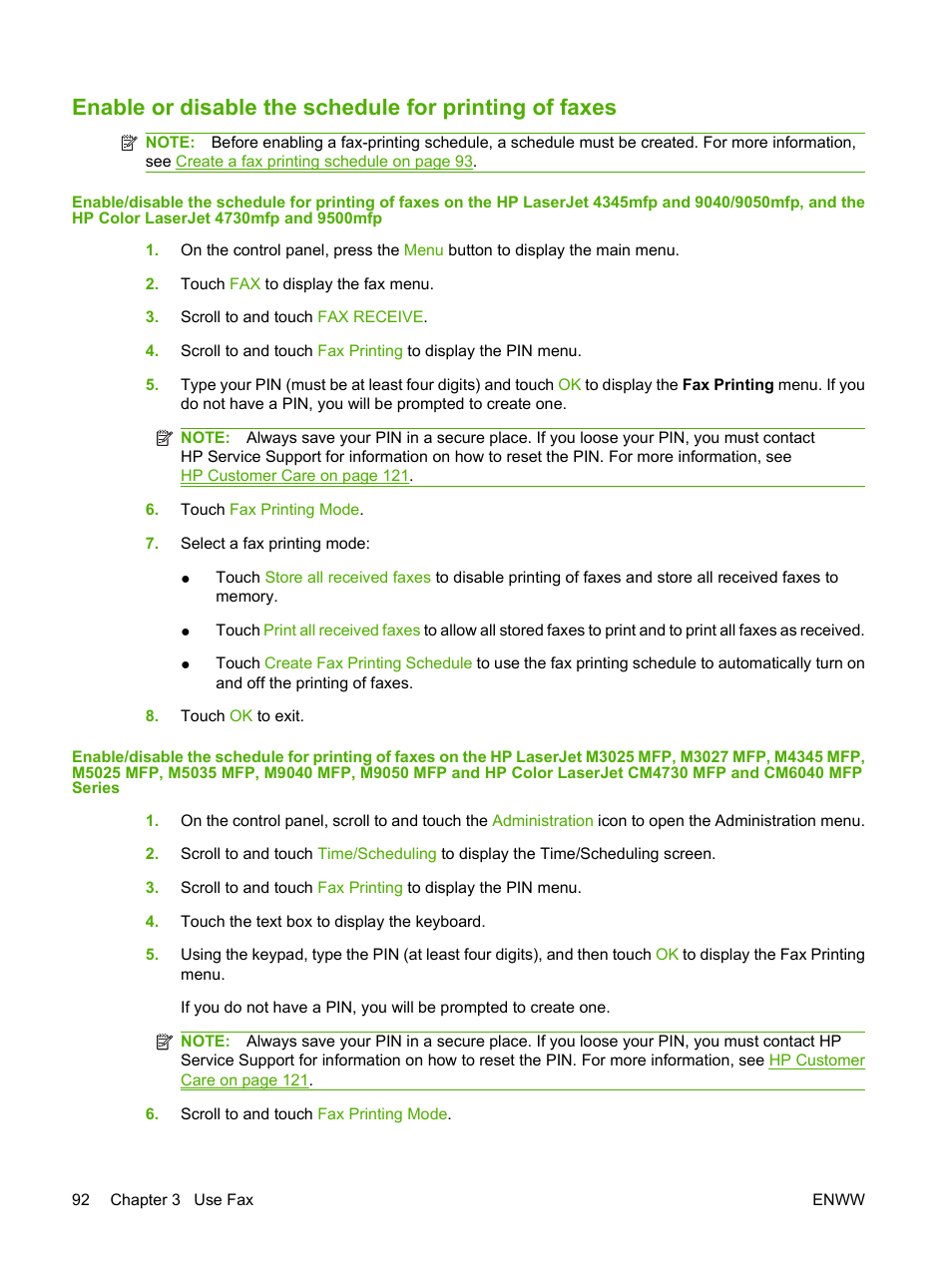 HP LASERJET 300 User Manual | Page 100 / 148