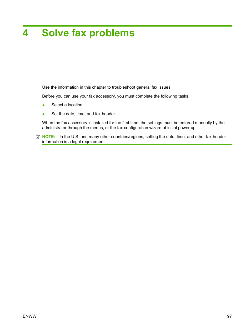 Solve fax problems, 4 solve fax problems, 4solve fax problems | HP LASERJET 300 User Manual | Page 105 / 148