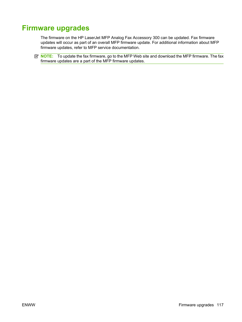 Firmware upgrades | HP LASERJET 300 User Manual | Page 125 / 148